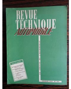 Revue Technique Automobile N°106 1955 Auto Dyna Panhard 2CV Citroën