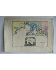 Plan de la ville et baie de Cadiz Espagne C. de Gumoens