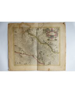Carte Alsatia inferior Alsace Gerardum Mercatorem XVIIe siècle