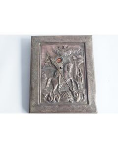 Icône orthodoxe Saint Georges terrassant le dragon