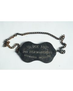 Plaque Glück Auf zur pensionierung Benninger Suisse