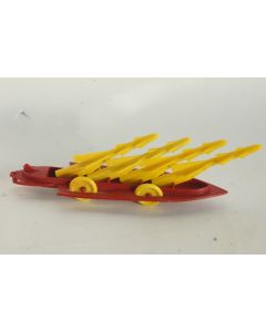 Jouet vintage Vaisseau spatial porte missiles Galaxia 1999 Morelia