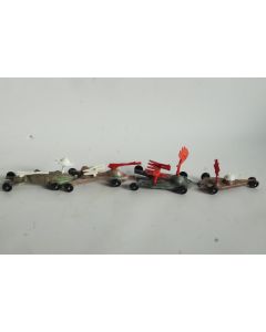 Jouet vintage Vaisseau spatial 4 chars Galaxia 1999 Morelia