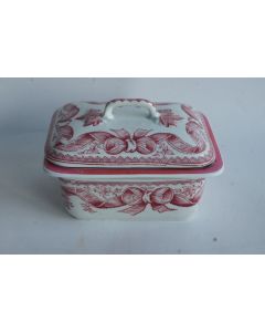 Boite Porte-savon faïence Rosette Sarreguemines