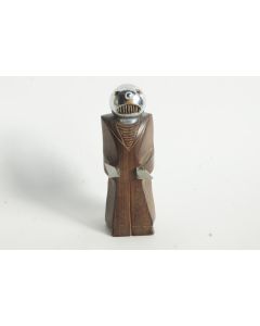 Salière figurative ébène de Macassar Art déco