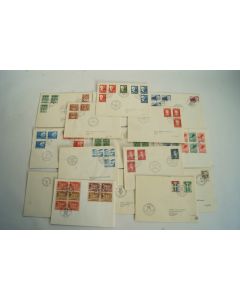 Lot 16 enveloppes 1er jour suède années 60