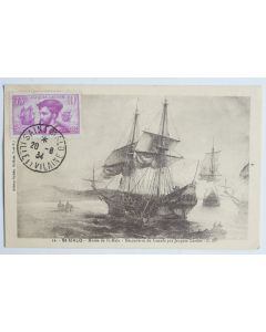 Carte-maximum France n°296 Jacques Cartier St Malo 1934