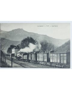 CPA Isère Dauphiné Vif La Gare Train