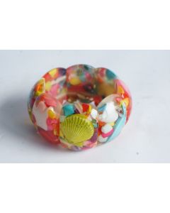 Bracelet design résine inclusions Carlos Sobral Brésil