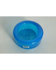 KOSTA BODA Petit cendrier verre bleu Taureau Erik Höglund