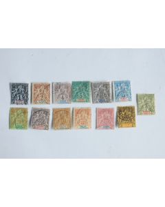 Série timbres Saint Pierre et Miquelon 1892 oblitéré