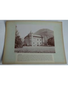 Photographie originale Château de Chamoux Isère