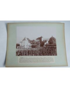 Photographie originale Manoir d'Alamand Lugrin  Haute-Savoie