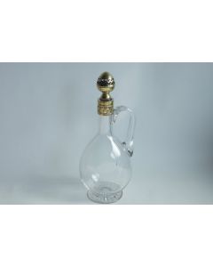 Carafe à liqueur cristal et argent vermeil France