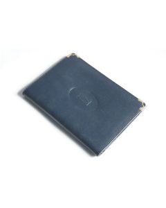 CARTIER Portefeuille cuir bleu marine vintage