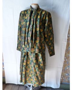 Ensemble chemisier + jupe soie LANVIN