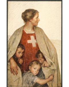 Entier postal CPA Croix Rouge Fête nationale Suisse 1917