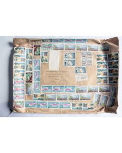 Enveloppe air mail Polynésie française Papeete Tahti 1970