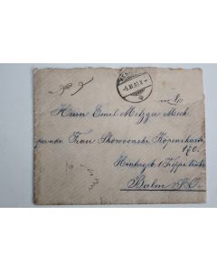 Enveloppe Allemagne Herisau cachet Bestellt vom postamte 1899