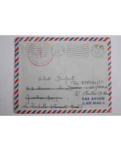 Enveloppe France Tunisie Marine nationale Le vaguemestre 1961
