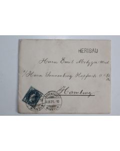 Enveloppe Herisau Allemagne cachet Appenzellwinkeln 1901