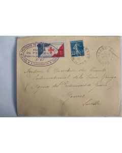 Enveloppe Société française secours aux blessées comité du perreux 1914
