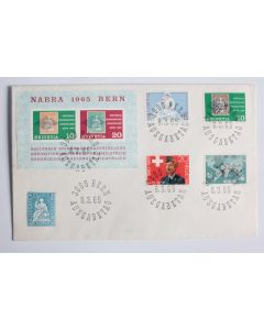 Enveloppe Suisse FDC Nabra 1965 Bern