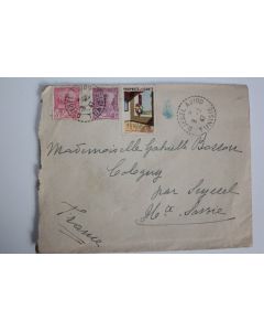 Enveloppe Tunisie vignette propreté et santé 1947
