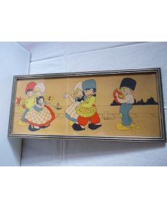 Estampe Gravure Hollande Enfant