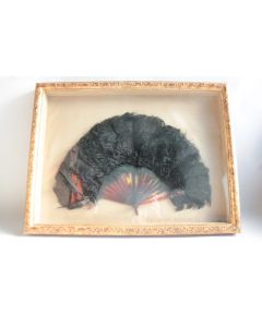 Éventail Plumes d'autruche XIXe siècle
