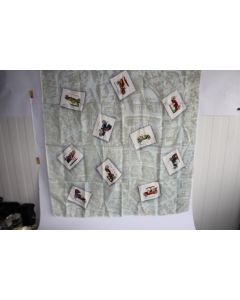 Foulard vintage soie automobiles 