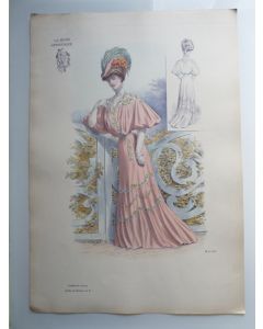 Grande Gravure Accessoires de Mode Femme 1900 Chapeaux