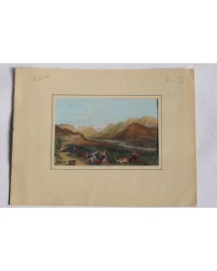 Gravure anglaise Vallée Isère Voreppe Voiron