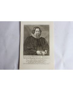 Gravure Johannes Henricus Ernius XVIIe Conrad Meyer Tigurine Zürich