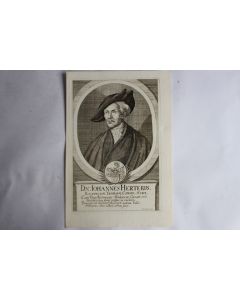 Gravure Johannes Herterus XVIIe siècle Johannes Meyer Tigurine Zürich