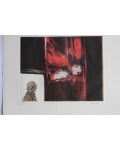 Gravure lithographiée Doroteo ARNÁIZ Faites l'amour, non la guerre