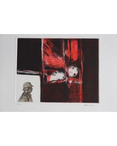 Gravure lithographiée Doroteo ARNÁIZ Faites l'amour, non la guerre