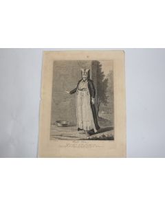 Gravure turque XVIIIe siècle Urshi Usta Officer and Cook Janissaries
