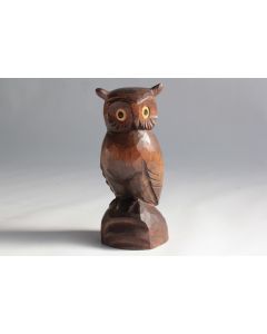 Hibou bois sculpté Art populaire Suisse Brienz