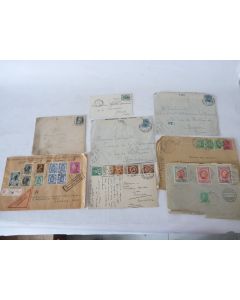 Huit enveloppes timbrées Belgique