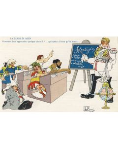 Illustrateur JONNI R. (Italien) Satire Humour Soldat Guerre