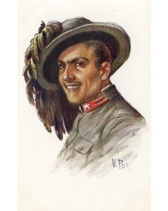 Illustrateur POLLI V. (Italien) Soldat - Uniforme - Guerre