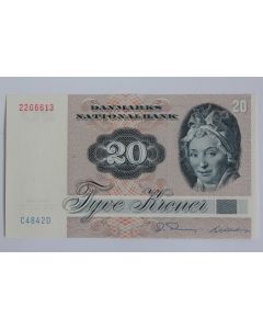 Billet 20 Kroner Danemark type 1972-1979 neuf