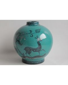 MENELIKA Vase céramique Oiseau Hélène Amoudruz Charles Imbert