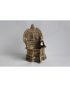 Lampe à huile Déesse Laxmi Éléphant Inde