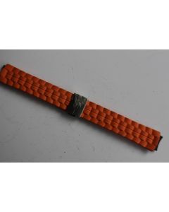 Bracelet TechnoMarine plastique souple orange + boucle deploiyante