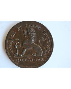 Piece de monnaie 2 Quartos James Spittle Gibraltar 1820 SUP