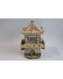 Pot à tabac céramique Pagode chinoise
