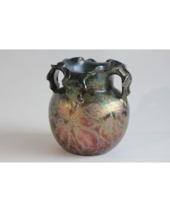 Vase céramique irisé Clément MASSIER Dhurmer Art Nouveau 1900