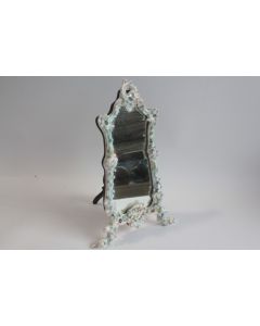 Miroir porcelaine allemande Fleurs